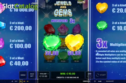 Скрин3. Match More: Jewels and Gems слот