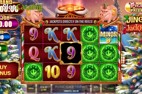 Скрин2. Piggy Prizes Jingle Jackpots слот