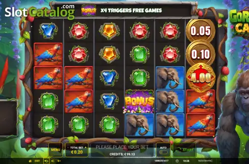 Скрин2. Gorilla Cash слот