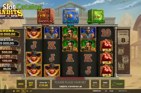 Скрин2. 3 Bandits: Shoot 'n' Spin слот