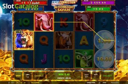 Скрин3. Cash Connection - Moonlight Safari слот
