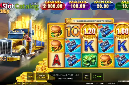 Скрин2. Rumble Riches - Haulin' Gold слот