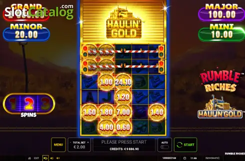 Скрин3. Rumble Riches - Haulin' Gold слот