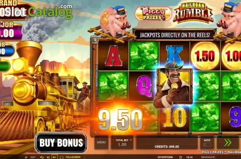 Скрин3. Piggy Prizes Railroad Rumble слот