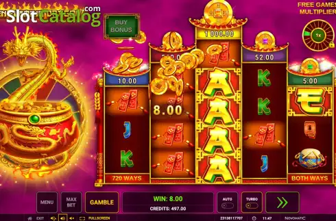 Скрин3. Golden Flaming Dragon слот