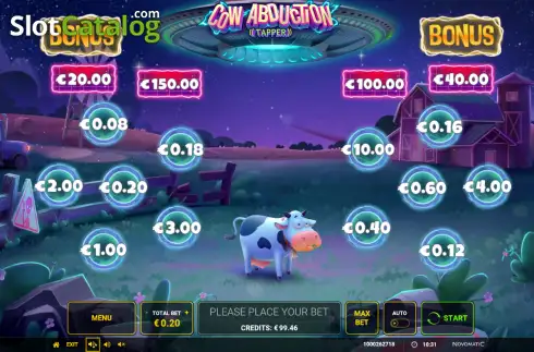 Скрин2. Cow Abduction - Tapper слот