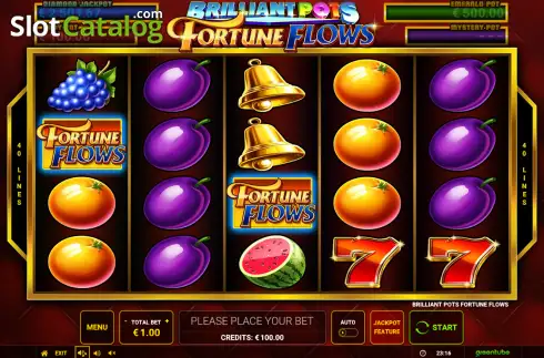 Скрин2. Brilliant Pots - Fortune Flows слот
