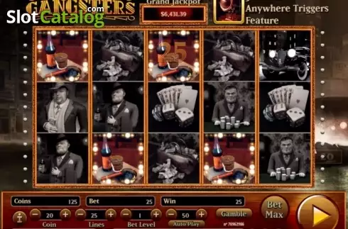 Скрин8. Gangsters слот