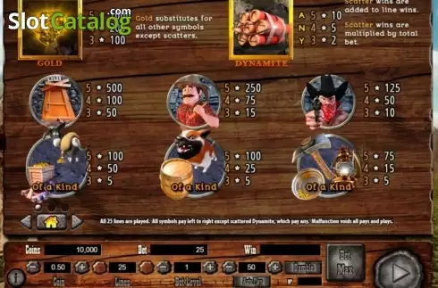 Скрин2. Gold Rush (Habanero Systems) слот