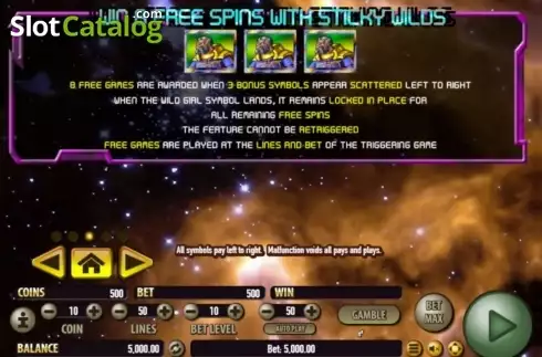 Скрин4. Galactic Cash (Habanero) слот