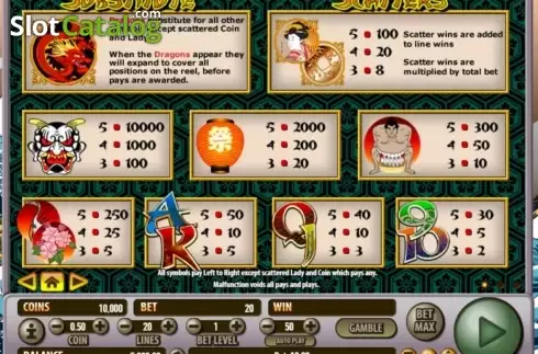 Скрин2. Shogun's Land слот