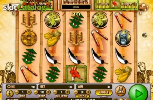 Скрин7. Shaolin Fortunes 100 слот