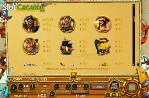 Скрин4. Scruffy Scallywags слот