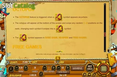 Скрин8. Scruffy Scallywags слот