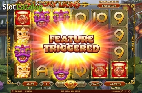 Скрин3. 5 Lucky Lions слот