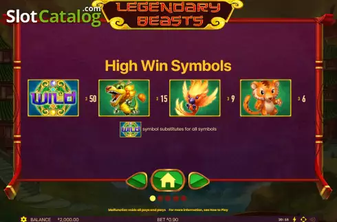 Скрин8. Legendary Beasts слот