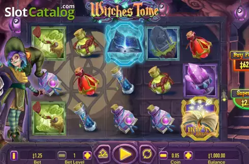 Скрин2. Witches Tome слот