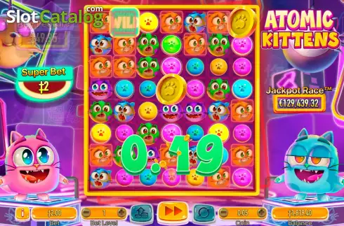 Скрин5. Atomic Kittens слот