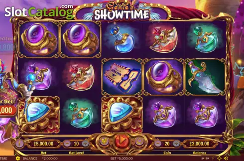 Скрин2. Genie's Showtime слот