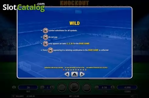 Скрин5. Knockout Football слот