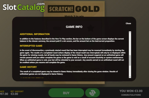 Скрин7. Scratch Gold слот