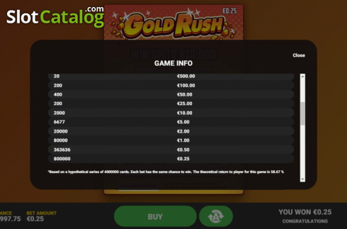 Скрин6. Gold Rush Scratch слот
