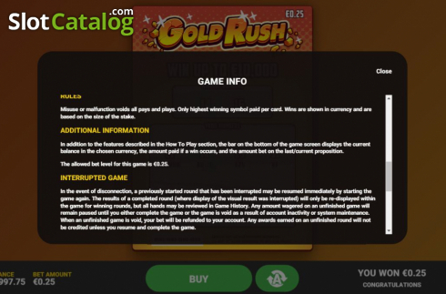 Скрин7. Gold Rush Scratch слот