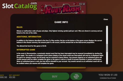 Скрин7. Ruby Rush слот