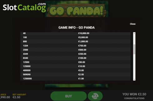 Скрин9. Go Panda слот