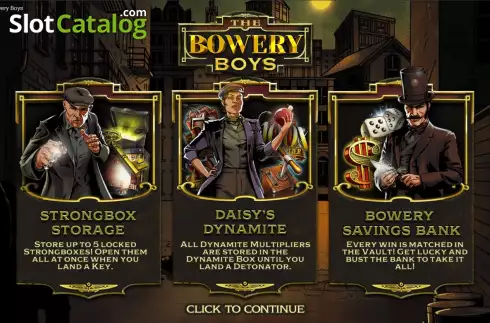 Скрин2. The Bowery Boys слот