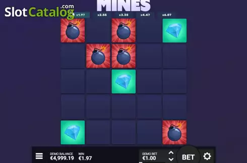 Скрин7. Mines (Hacksaw Gaming) слот