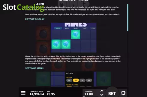 Скрин9. Mines (Hacksaw Gaming) слот