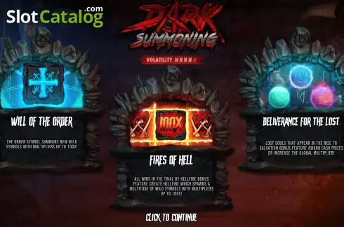 Скрин2. Dark Summoning слот