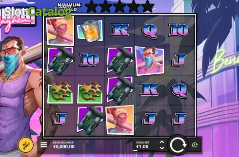 Скрин3. Miami Mayhem слот