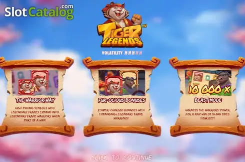 Скрин2. Tiger Legends слот