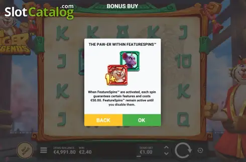 Скрин5. Tiger Legends слот