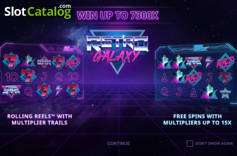 Скрин2. Retro Galaxy слот