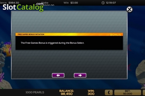 Скрин9. 1000 Pearls слот