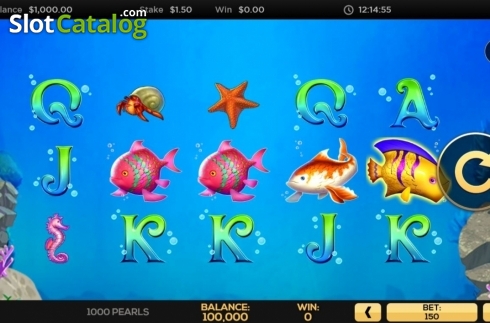 Скрин2. 1000 Pearls слот