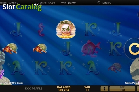 Скрин3. 1000 Pearls слот