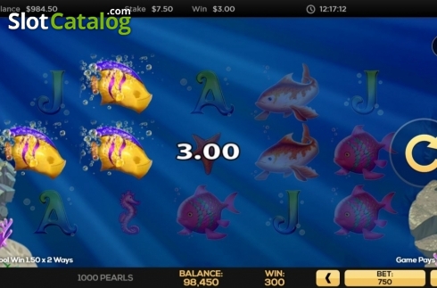 Скрин5. 1000 Pearls слот