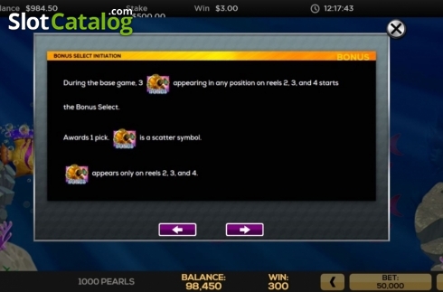 Скрин6. 1000 Pearls слот