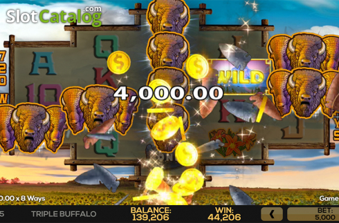 Скрин4. Triple Buffalo слот