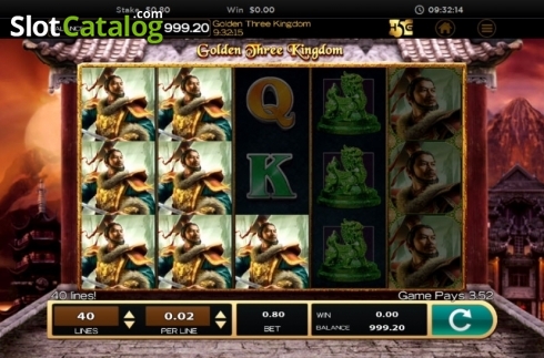 Скрин3. Golden Three Kingdom слот