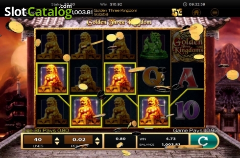 Скрин6. Golden Three Kingdom слот