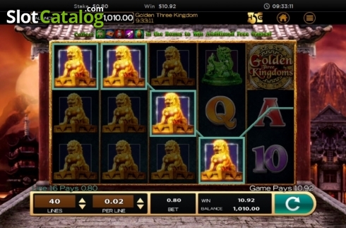 Скрин7. Golden Three Kingdom слот