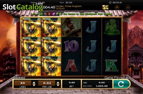 Скрин8. Golden Three Kingdom слот