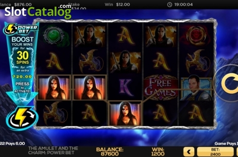 Скрин3. Amulet and Charm Power Bet слот