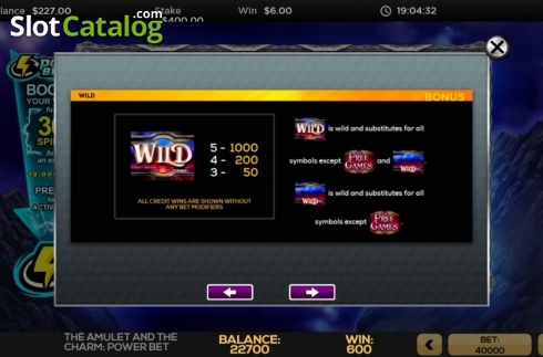 Скрин9. Amulet and Charm Power Bet слот