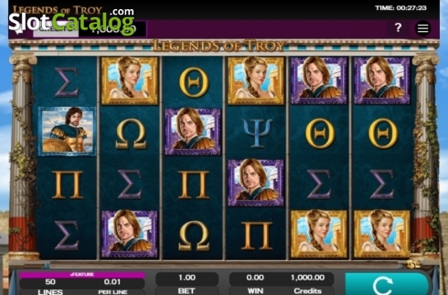 Скрин2. Legends of Troy слот